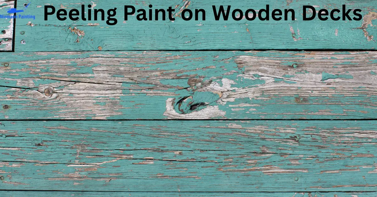Peeling Paint on Wooden Decks