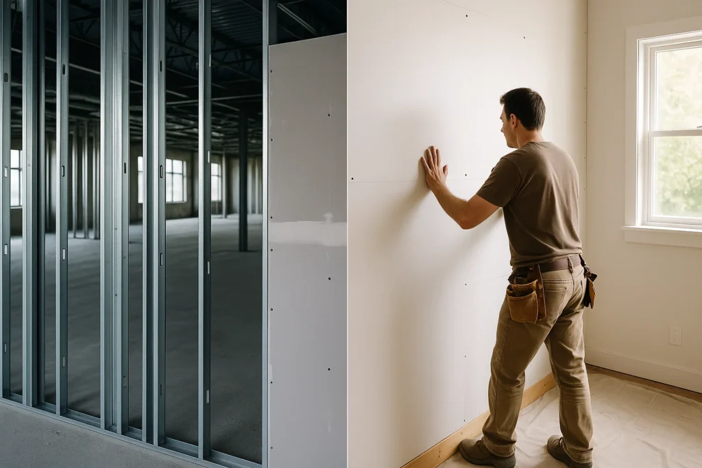 Key Differences in Commercial Drywall vs Residential Drywall