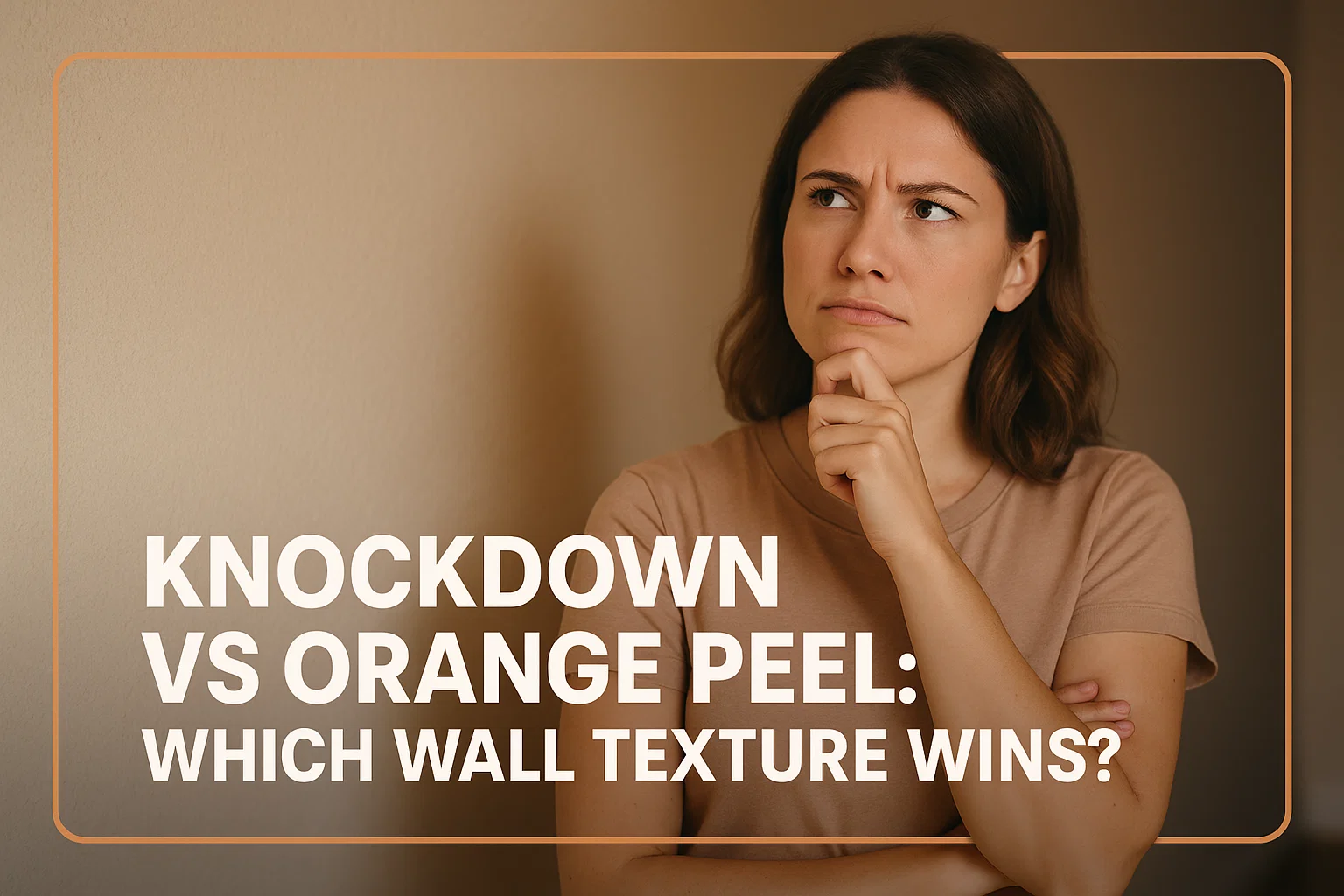 Knockdown vs Orange Peel Texture